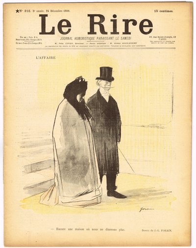 Capa de "Le Lire", Satirique en Colours de Jean Louis Forain