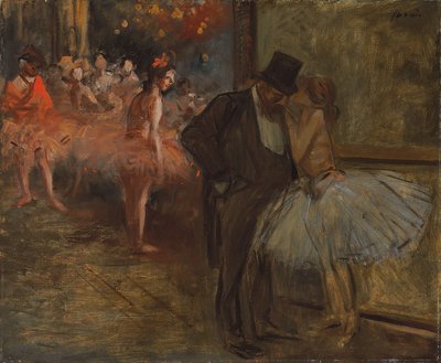 Dancer e Abonne, na Ópera; Dancer and Abonne, al "opera, c.1905 de Jean Louis Forain