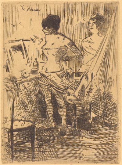 Dançarinos em seu camarim de Jean Louis Forain