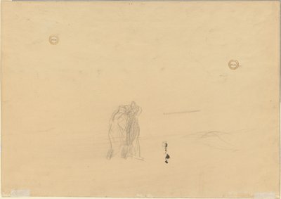 Figuras em uma paisagem verso, c. 1919 de Jean Louis Forain