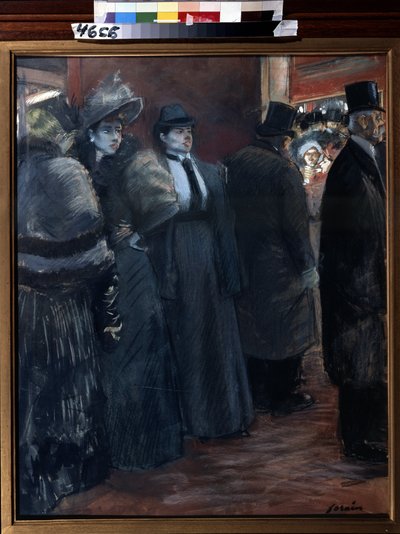 Foyer do teatro. Pintura de Jean-Louis Forain (Jean-Louis Forain de Jean Louis Forain