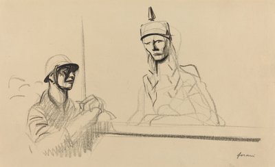 Soldado francês dirigindo-se à Germânia de Jean Louis Forain