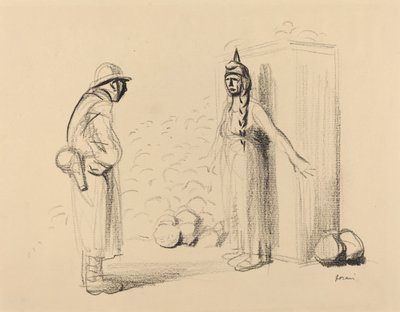 A esconder os louis, c. 19141919. de Jean Louis Forain