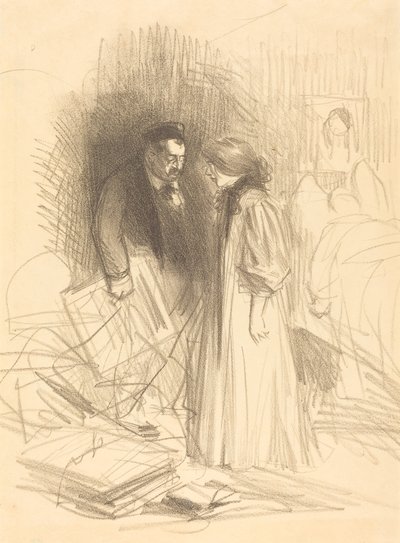 "Eu não ouso derrubá-los... isso iria machucá-lo demais." de Jean Louis Forain
