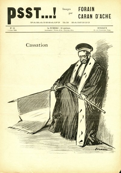 Ilustração de Jean-Louis Forain (1852-1931) em Psst...! de Jean Louis Forain