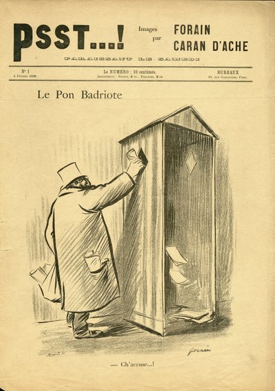 Ilustração de Jean-Louis Forain (1852-1931) em Psst...! de Jean Louis Forain