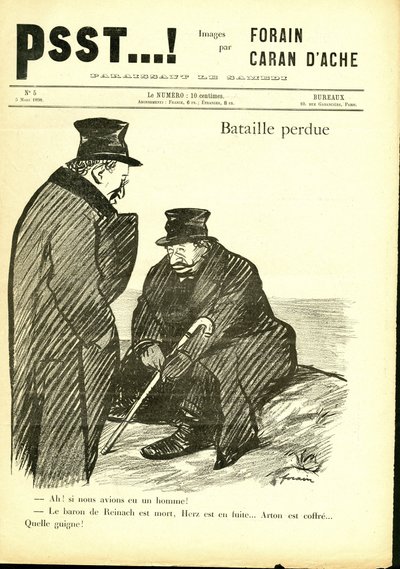 Ilustração de Jean-Louis Forain (1852-1931) em Psst...! de Jean Louis Forain