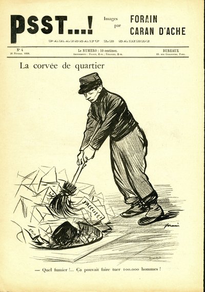 Ilustração de Jean-Louis Forain (1852-1931) em Psst...! de Jean Louis Forain