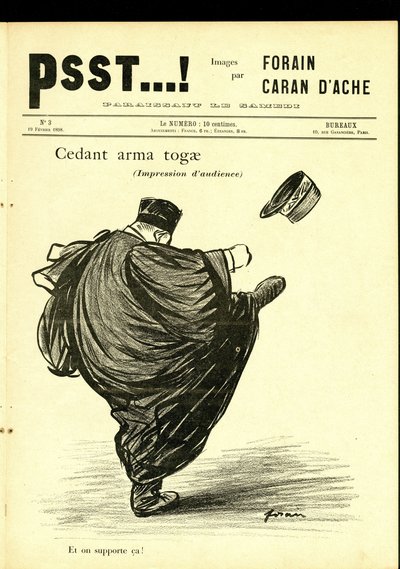 Ilustração de Jean-Louis Forain (1852-1931) em Psst...! de Jean Louis Forain