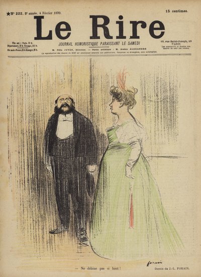 Ilustração para o riso de Jean Louis Forain