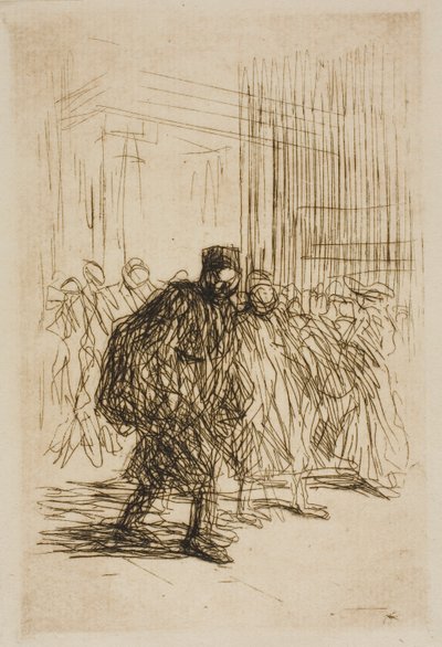 Nos corredores do Palácio da Justiça de Jean Louis Forain