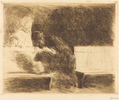 Advogado passando por um briefing de Jean Louis Forain