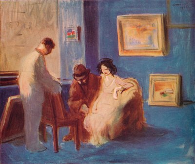 O comerciante de pinturas, c1927 de Jean Louis Forain