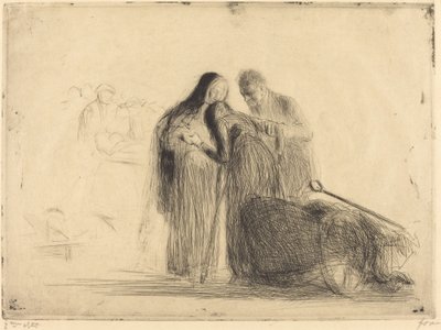 Lourdes, a Paralítica (segunda placa) de Jean Louis Forain