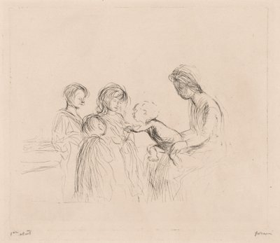 Madonna e crianças de Jean Louis Forain
