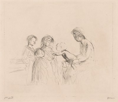 Madonna e filhos. de Jean Louis Forain