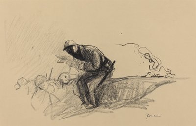 News in the Trenches, c. 19141919. de Jean Louis Forain