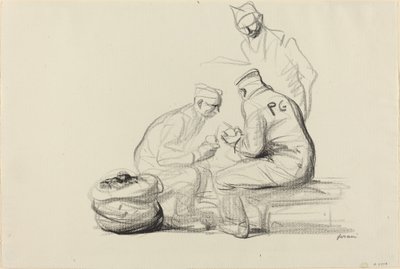 Poilu e Prisioneiros Alemães, c. 19141919. de Jean Louis Forain