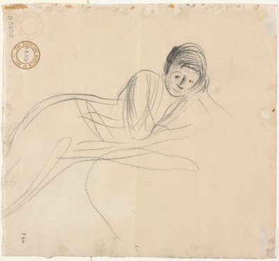 Mulher Reclinada (verso) de Jean Louis Forain
