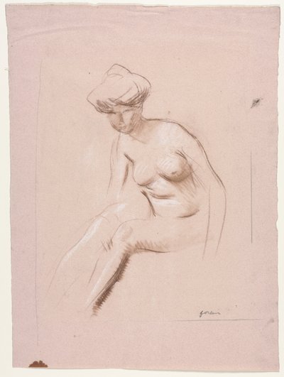 Nu sentado de Jean Louis Forain
