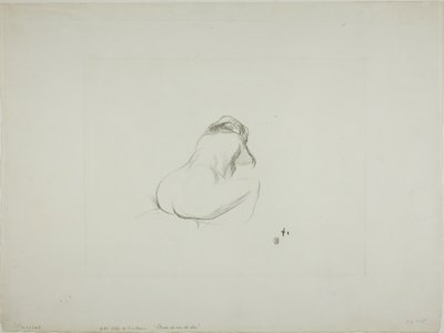 Estudo de uma mulher nua, por trás de Jean Louis Forain