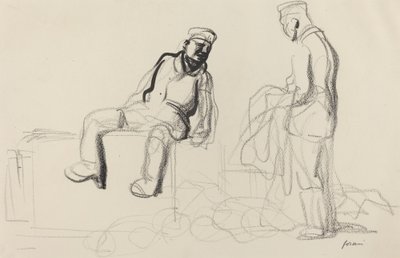 A Retirada Econômica, c. 19141919. de Jean Louis Forain