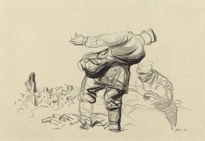 The Empire Destroys, The Republic Pays, provavelmente 1918. de Jean Louis Forain