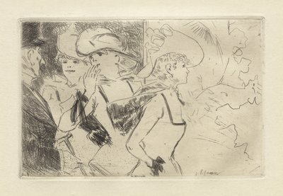 As Folies-Bergère, c. 1880-86 (gravura) de Jean Louis Forain