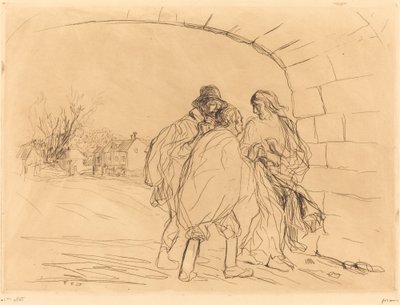 A Reunião sob o Arco (primeira placa) de Jean Louis Forain