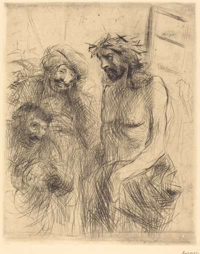 A zombaria de Cristo de Jean Louis Forain