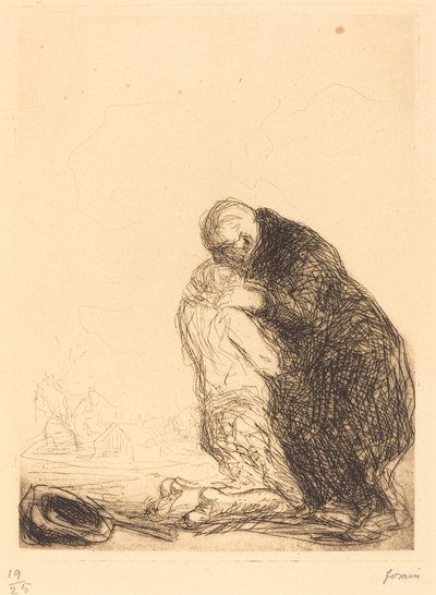O Retorno do Filho Pródigo (terceira placa) de Jean Louis Forain