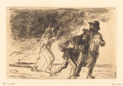 O Caminho de Emaús (primeira placa) de Jean Louis Forain