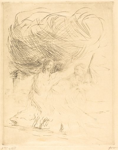 O Caminho de Emaús (segunda placa) de Jean Louis Forain