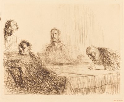 A Ceia em Emaús (segundo prato) de Jean Louis Forain