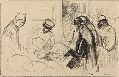O trem para Berna, c. 19141919. de Jean Louis Forain
