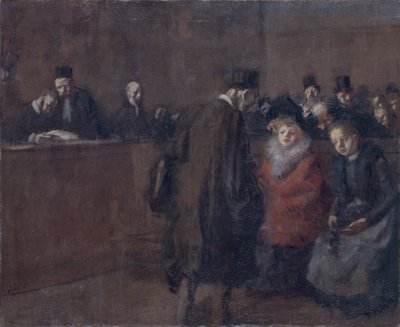 "The Law Court Scene de tribunal", 1910. de Jean Louis Forain
