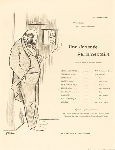 Um dia parlamentar de Jean Louis Forain