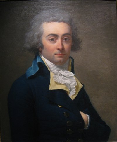 Retrato de Marie-Jean Hérault de Séchelles 1759-1794, segunda metade do século XVIII. de Jean Louis Laneuville