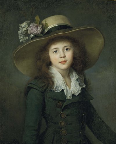 Baronesa Elizabeth Stroganova 1779-1818, início dos anos 1780. de Jean Louis Voille