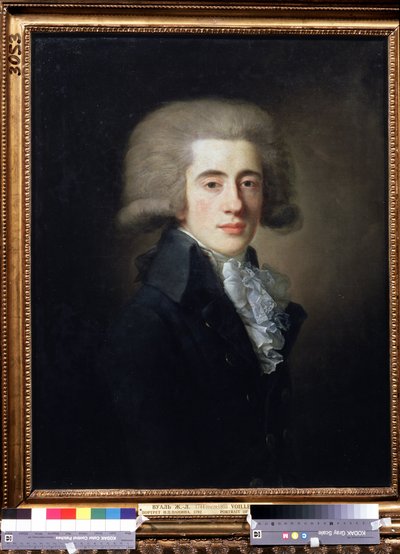 Retrato do vice-chanceler russo Nikita Panin (1770-1837) (Retrato do vice-chanceler Nikita Panin). Pintura de Jean Louis Voille (1744-após 1803). Óleo sobre tela, 73,1 x 57 cm de Jean Louis Voille