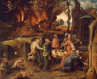 Tentação de Santo António, de Jan Mandyn (cerca de 1500-1560) de Jean Mandyn