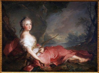 Madame Adelaide en Diane - Pintura de Jean Marc (Jean-Marc) Nattier (1685-1766), óleo sobre tela de Jean Marc Nattier