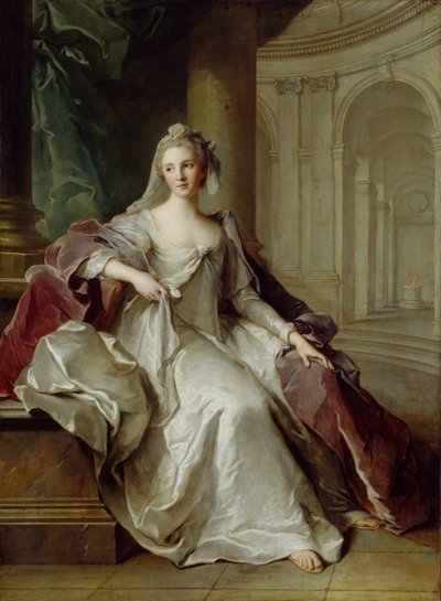 Madame Henriette de France como uma Virgem Vestal, c.1749 de Jean Marc Nattier
