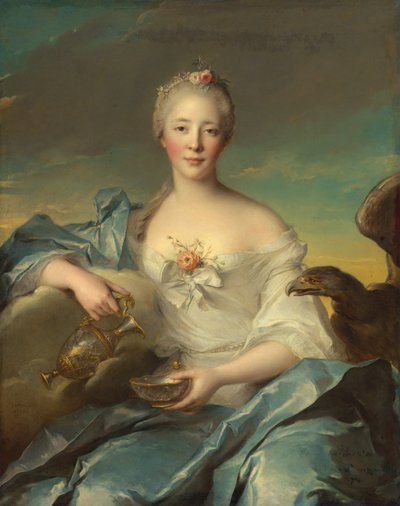 Madame Le Fèvre de Caumartin como Hebe, 1753. de Jean Marc Nattier
