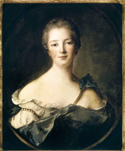 Retrato de Jeanne Antoinette Poisson, Marquesa de Pompadour (conhecida como Madame de Pompadour) de Jean Marc Nattier