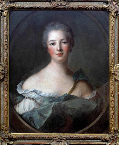 Retrato de Jeanne Antoinette Poisson, Marquesa de Pompadour (conhecida como Madame de Pompadour) de Jean Marc Nattier