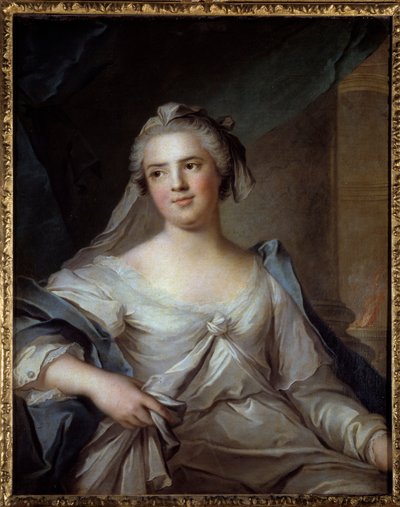 Retrato de Madame Henriette da França (1727-1752) filha de Luís XV, em pintura vestal de Jean Marc (Jean-Marc) Nattier (1685-1766) de Jean Marc Nattier