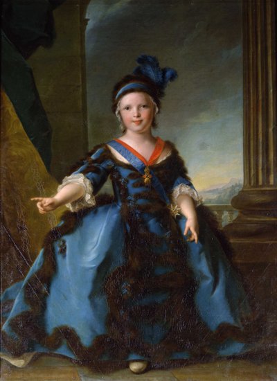 Retrato do Príncipe Louis Joseph Xavier, Duque da Borgonha 1751-1761 de Jean Marc Nattier