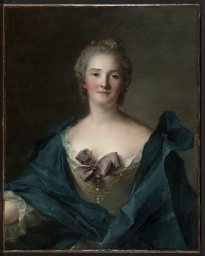 Retrato de uma mulher, c. 1748 de Jean Marc Nattier