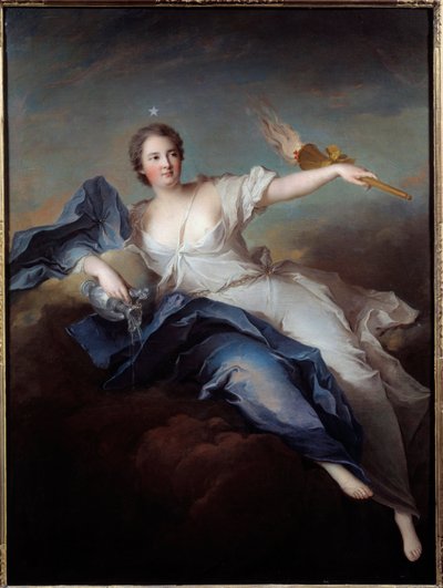 Retrato da Duquesa de Chateauroux em Aurora (Marie Anne de Mailly Nesle de Jean Marc Nattier